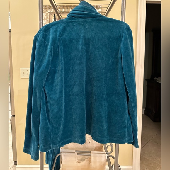 Spiegel teal velour tracksuit size Small - Picture 2 of 4